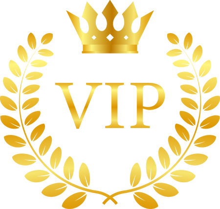 Gold Vip label